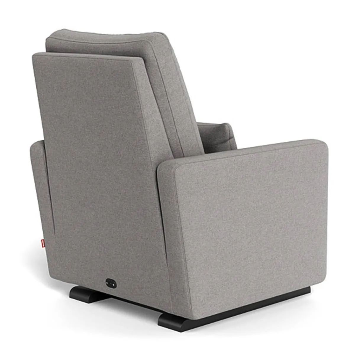 Matera Glider Motorized Recliner - Wool Fabric with Espresso