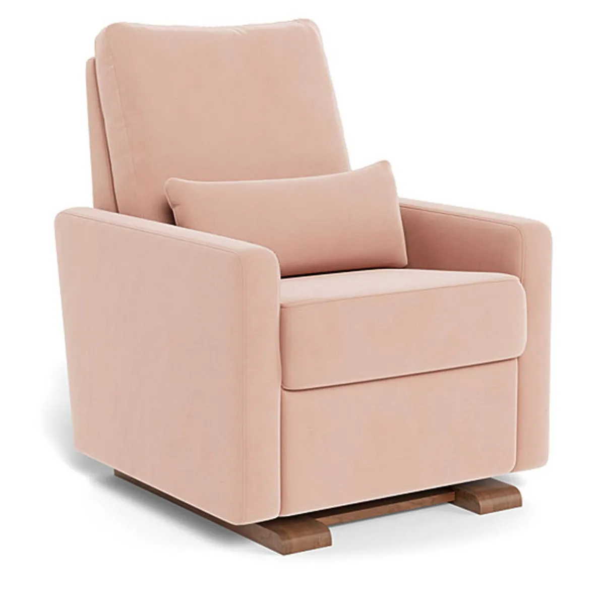 Matera Glider Recliner with Walnut Base
