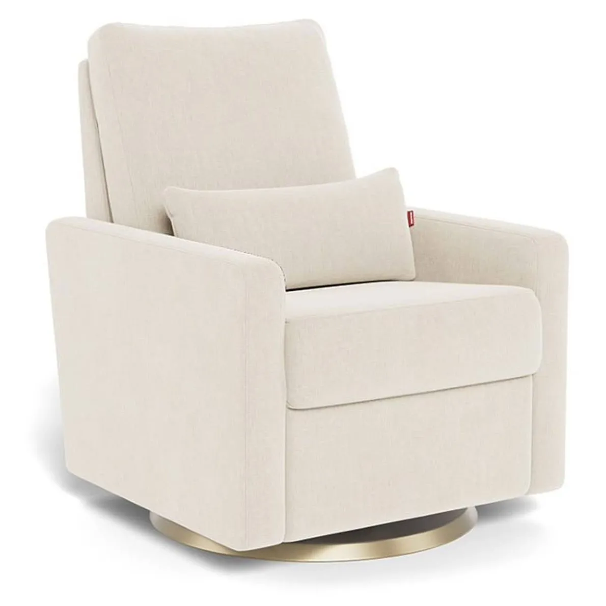 Matera Glider Swivel Recliner with Gold Base