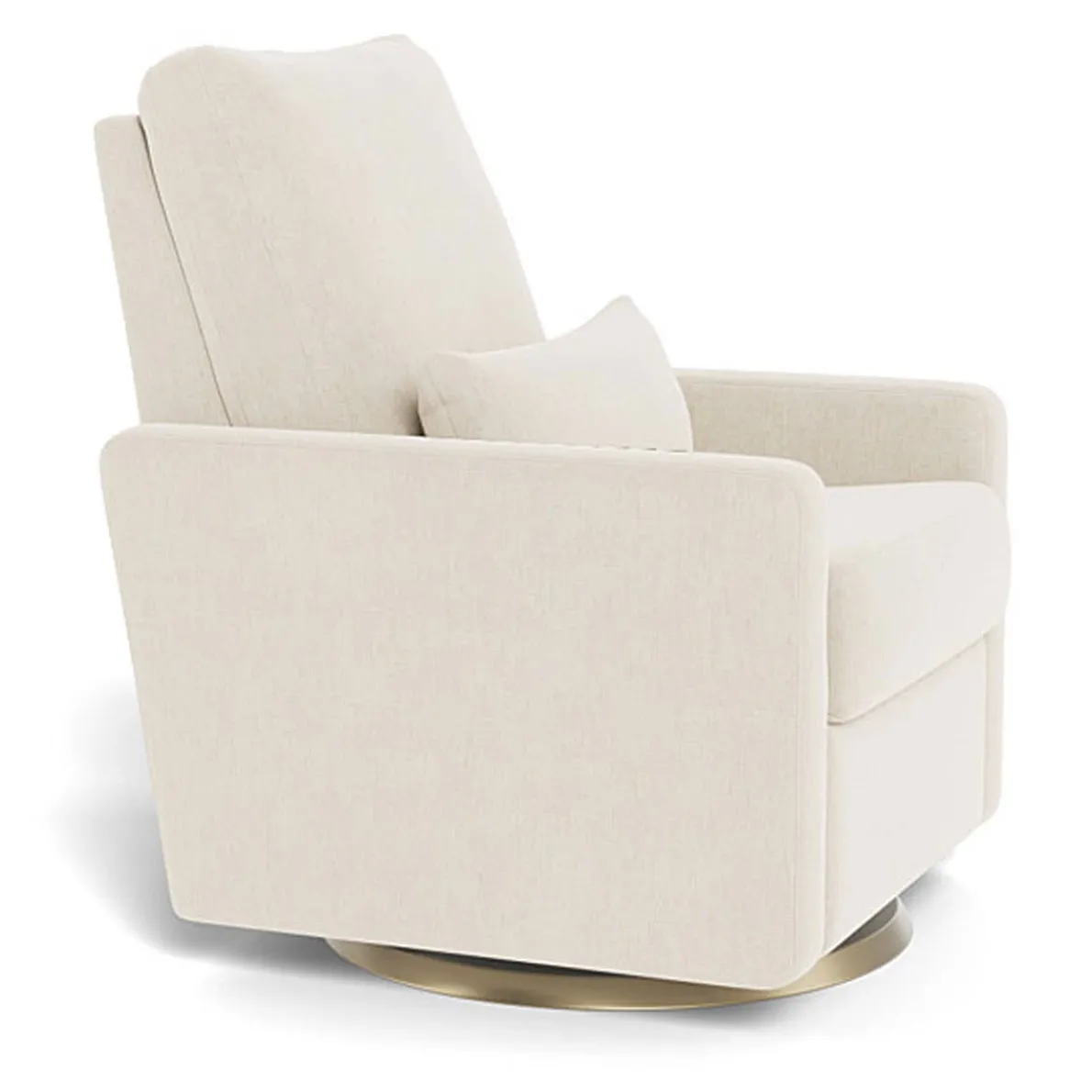 Matera Glider Swivel Recliner with Gold Base