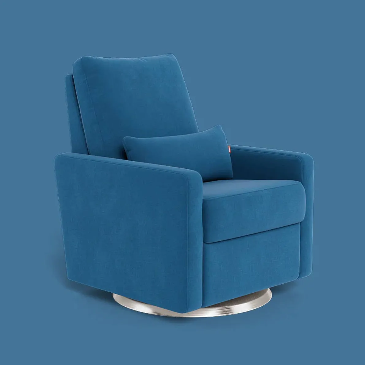 Matera Glider Swivel Recliner with Gold Base