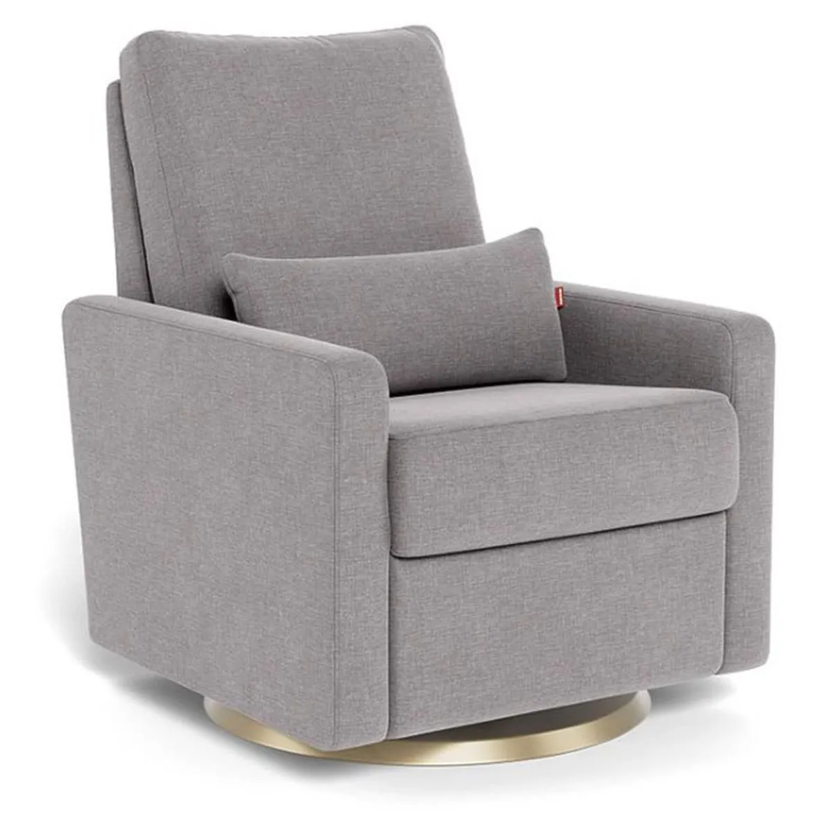 Matera Glider Swivel Recliner with Gold Base
