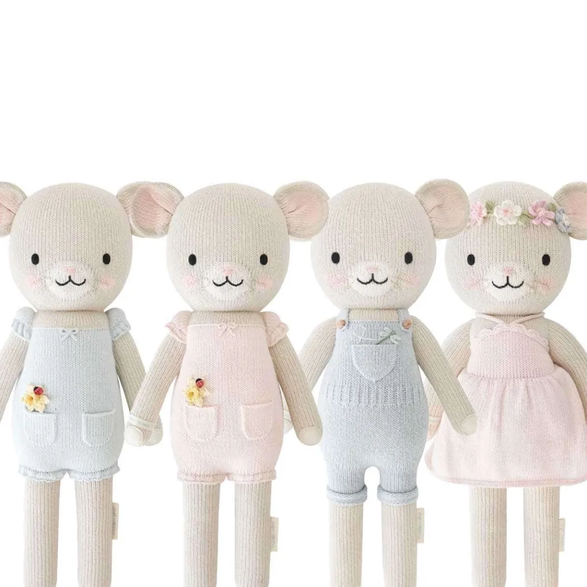 Mouse Mini Knit Doll