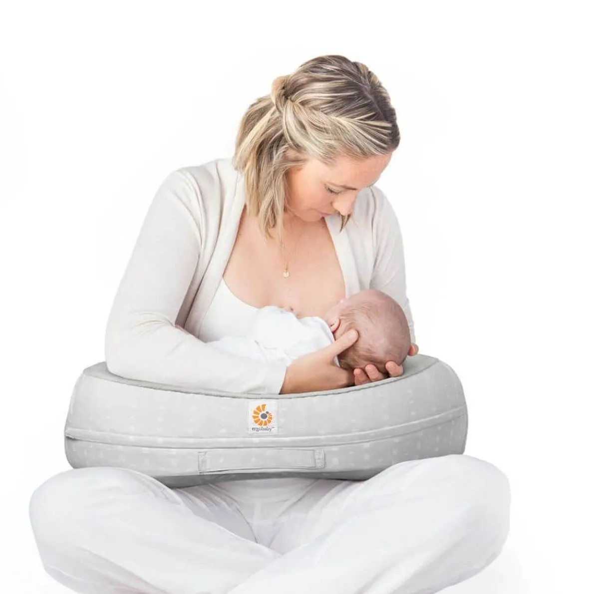 Natural Curve Nursing Pillow with Strap