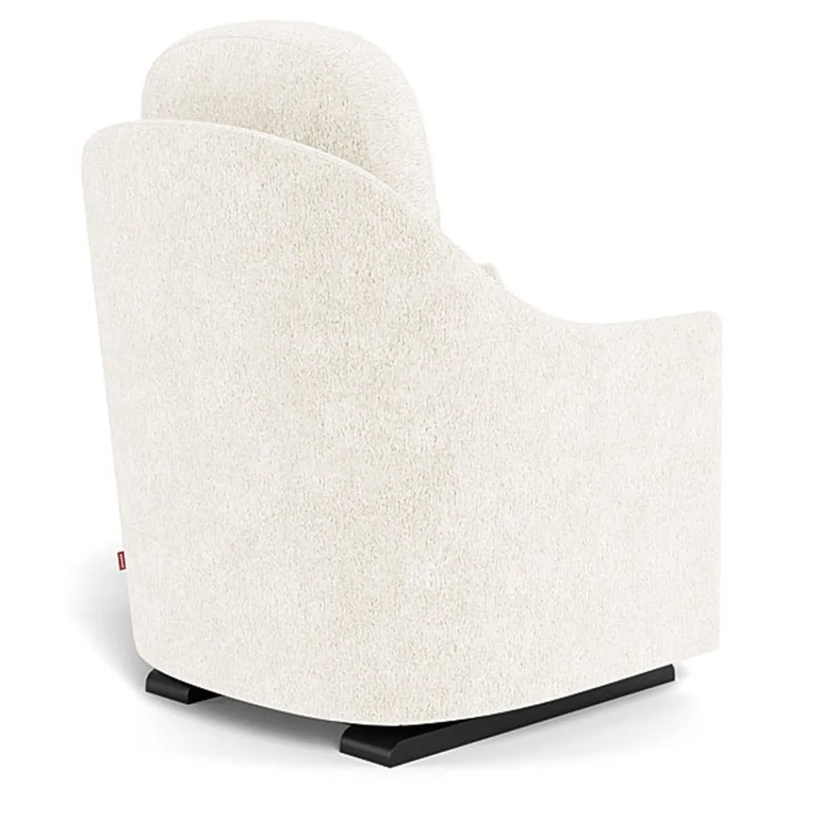 Nessa Glider - Faux Sheepskin with Espresso Base