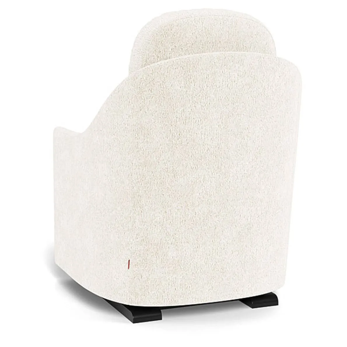 Nessa Glider - Faux Sheepskin with Espresso Base