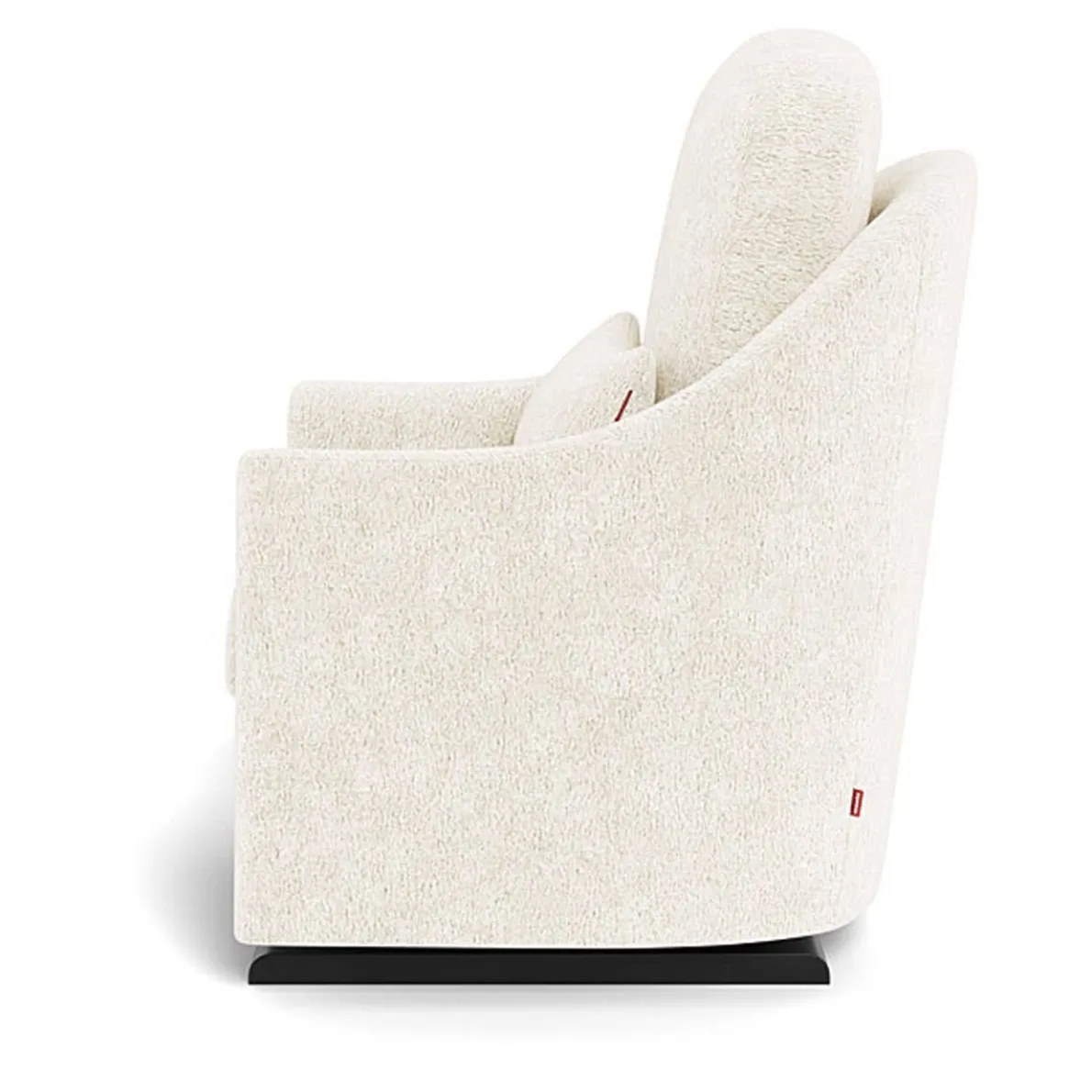 Nessa Glider - Faux Sheepskin with Espresso Base