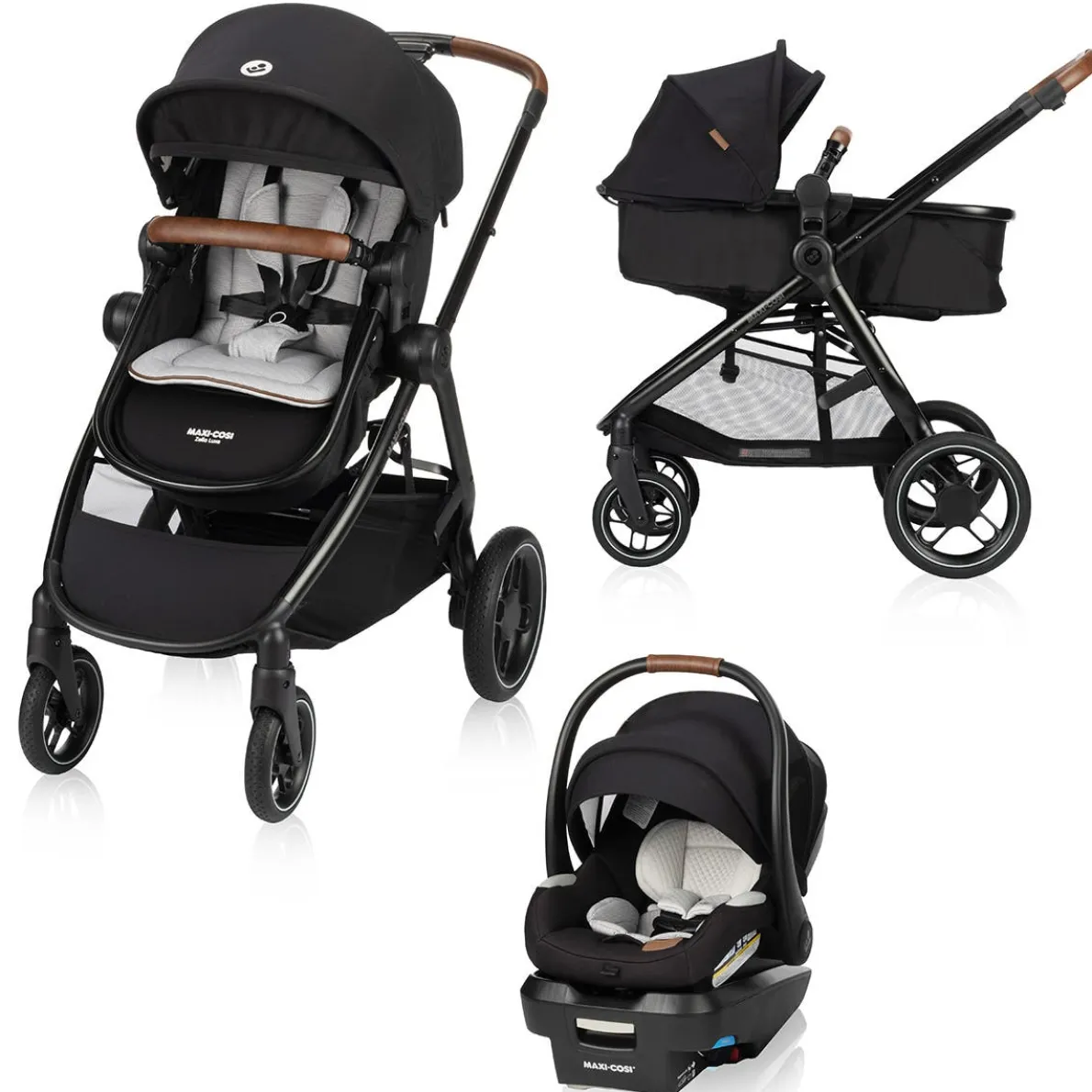 New Generation Zelia Luxe 5-in-1 Modular Travel System - Onyx Sand