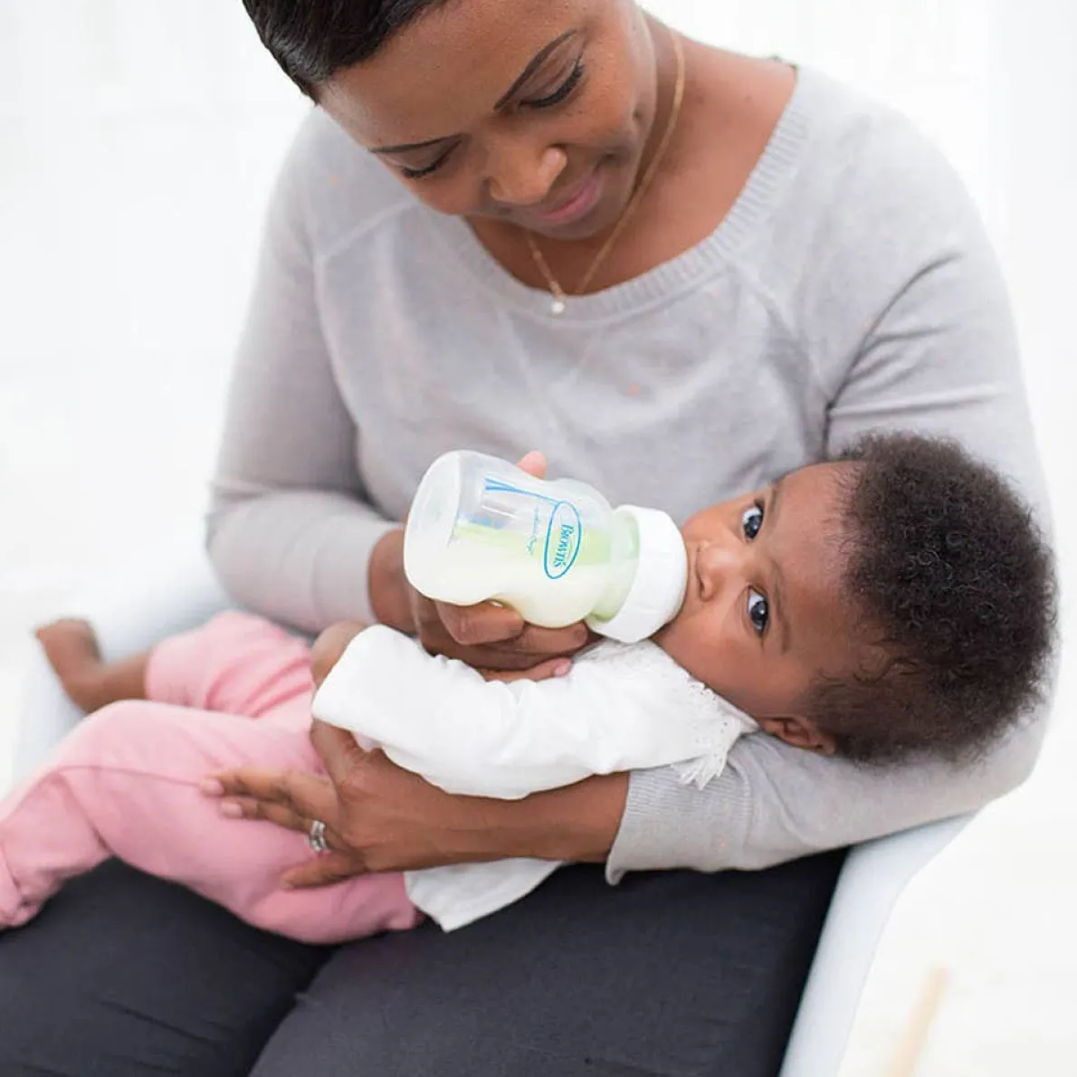 Options+ Wide Neck Glass Bottle (5 oz, 2 Pack)