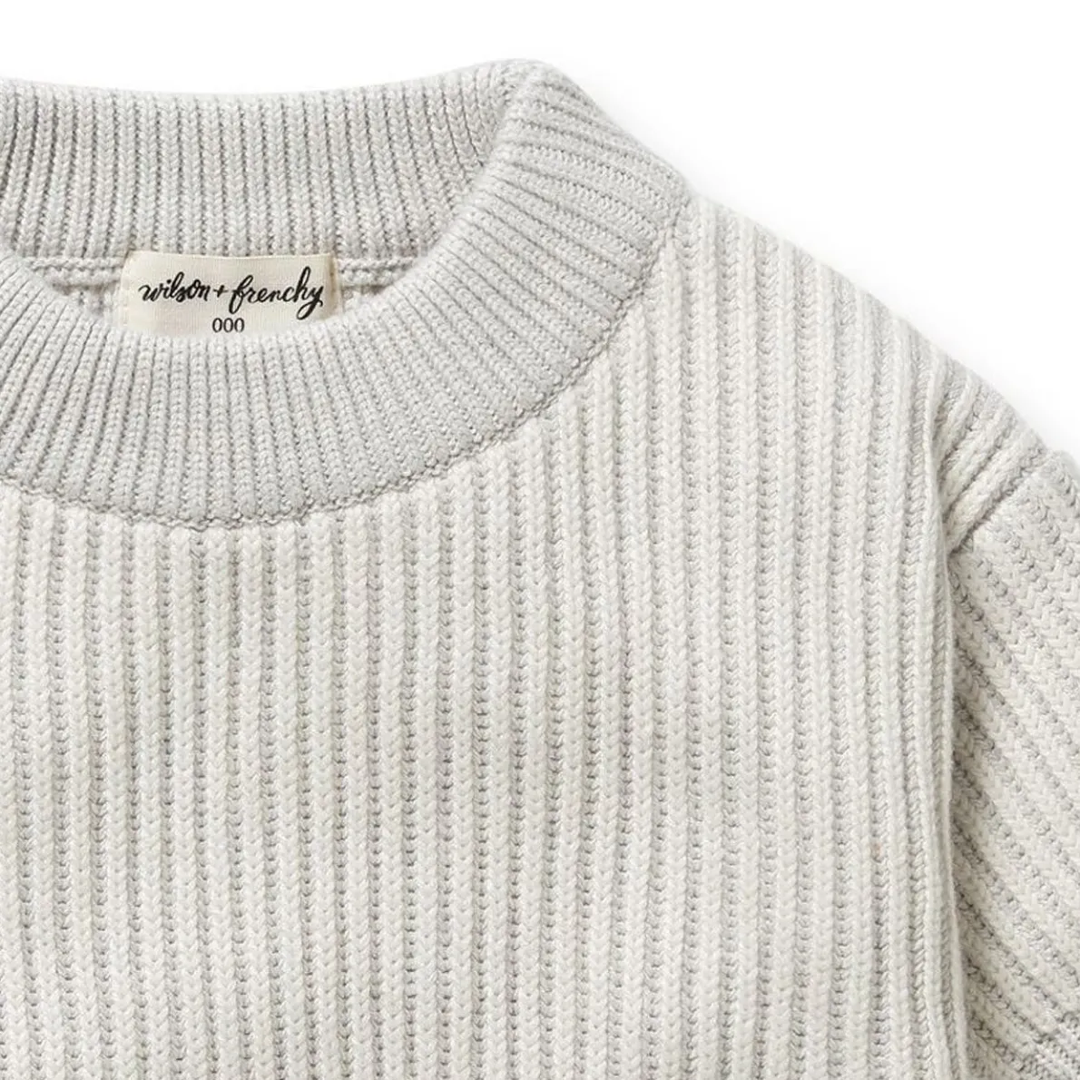 Organic Knitted Ribbed Jumper