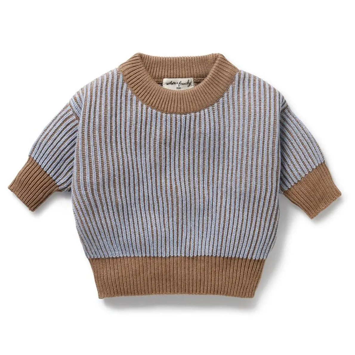 Organic Knitted Ribbed Jumper