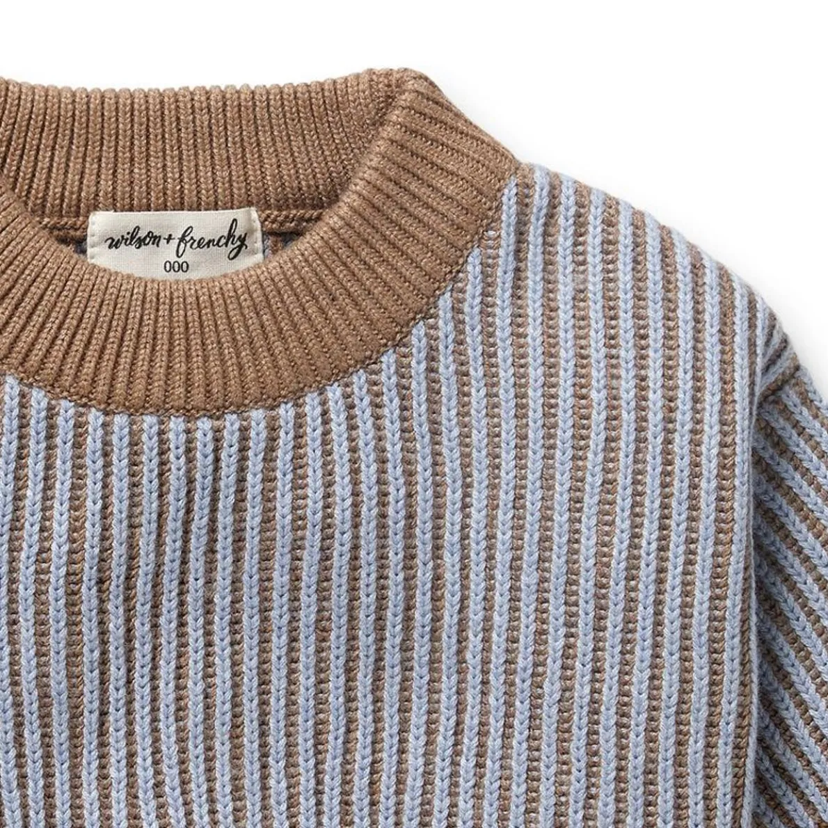 Organic Knitted Ribbed Jumper
