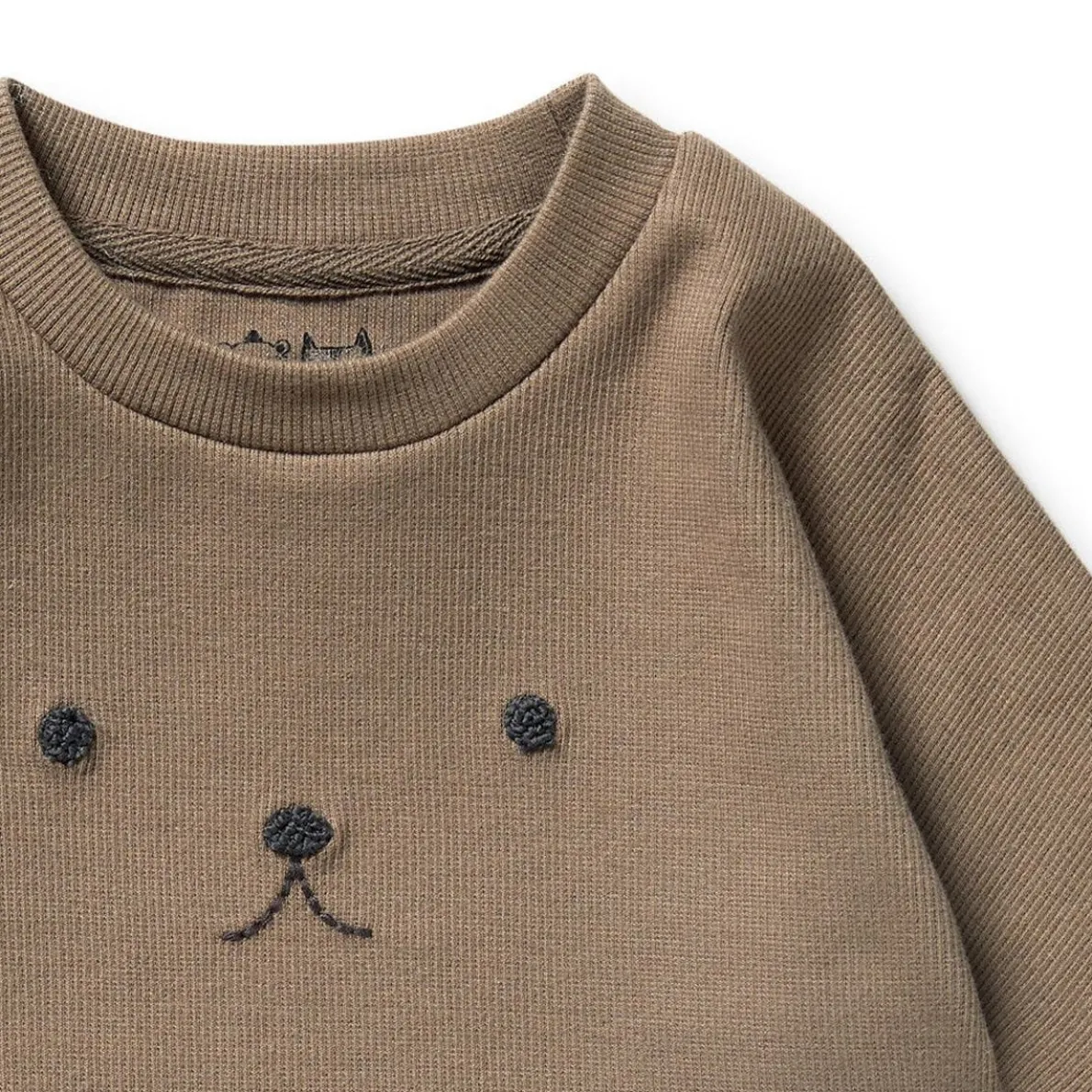 Organic Rib Long Sleeved Top