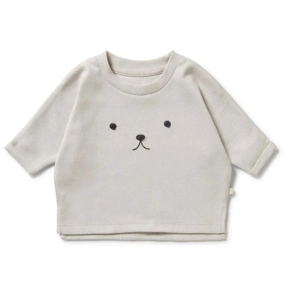 Organic Rib Long Sleeved Top