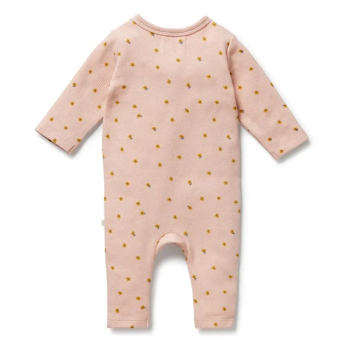 Organic Waffle Ruffle Zipsuit