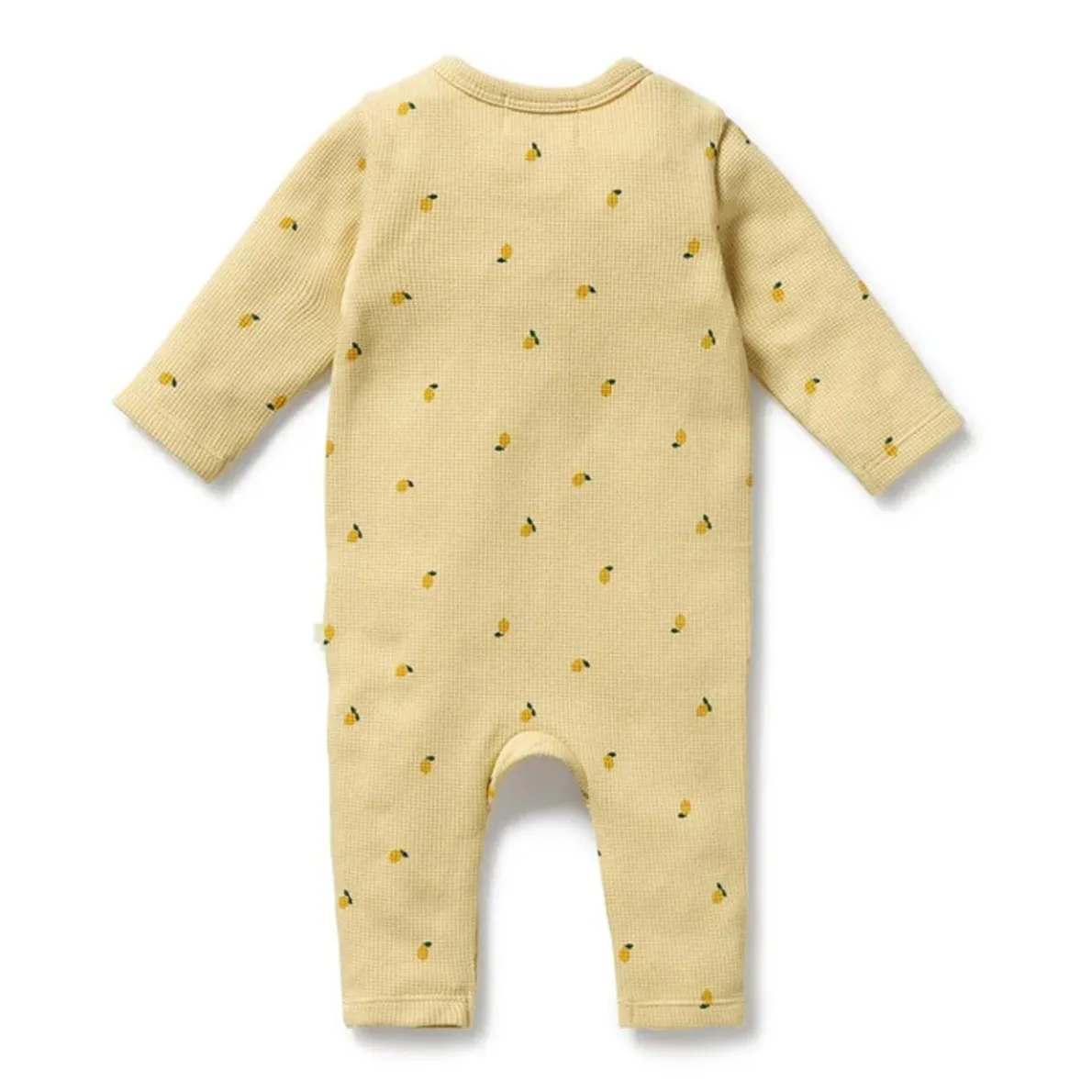 Organic Waffle Ruffle Zipsuit