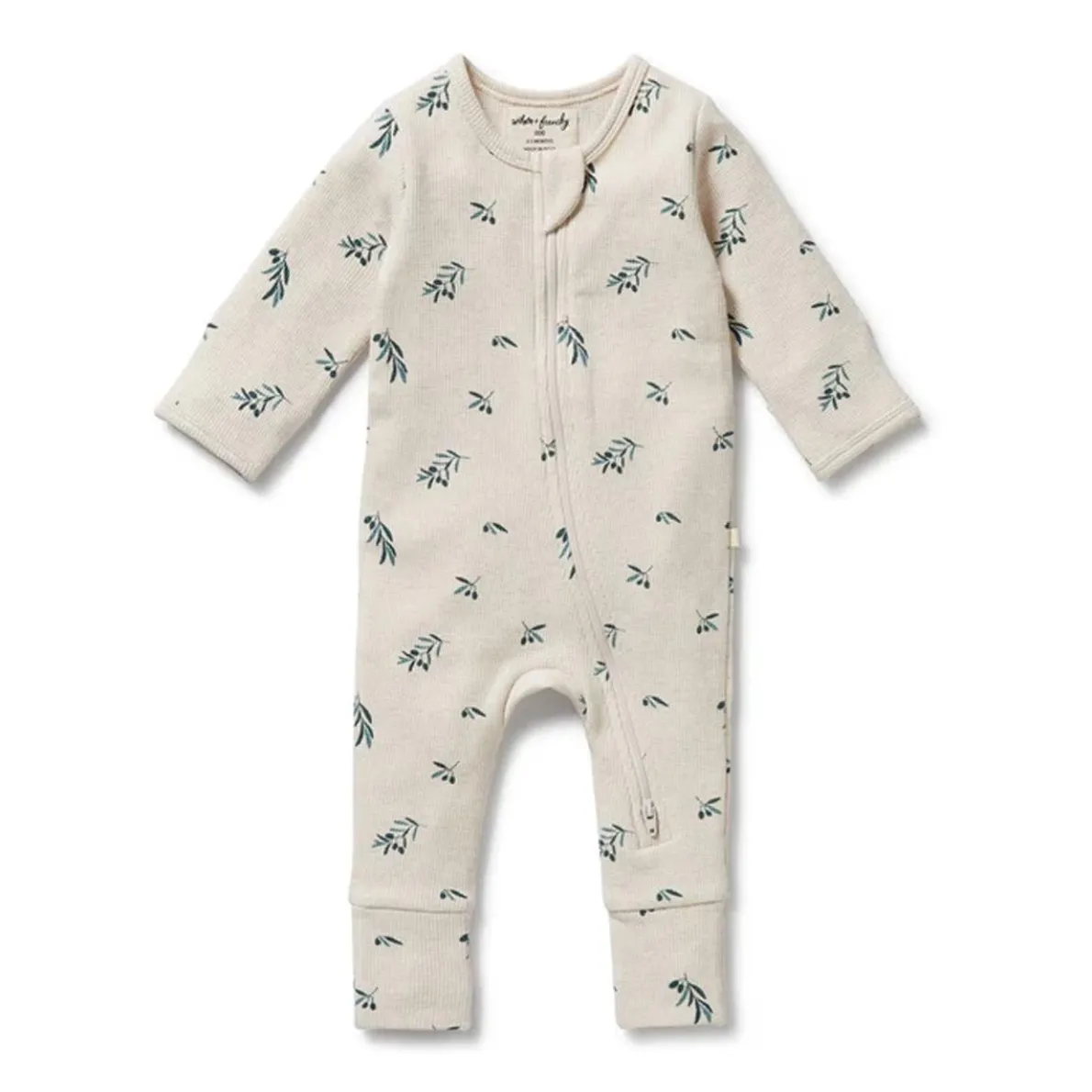 Organic Waffle Zipsuit