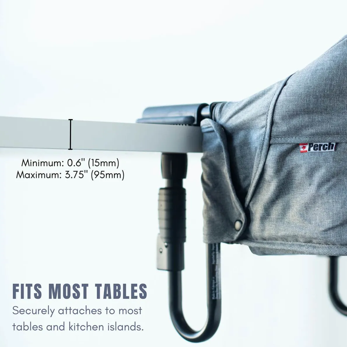 Perch Chair (Black Frame) - Raven