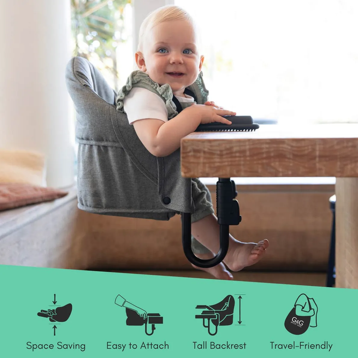 Perch Chair (Black Frame) - Raven