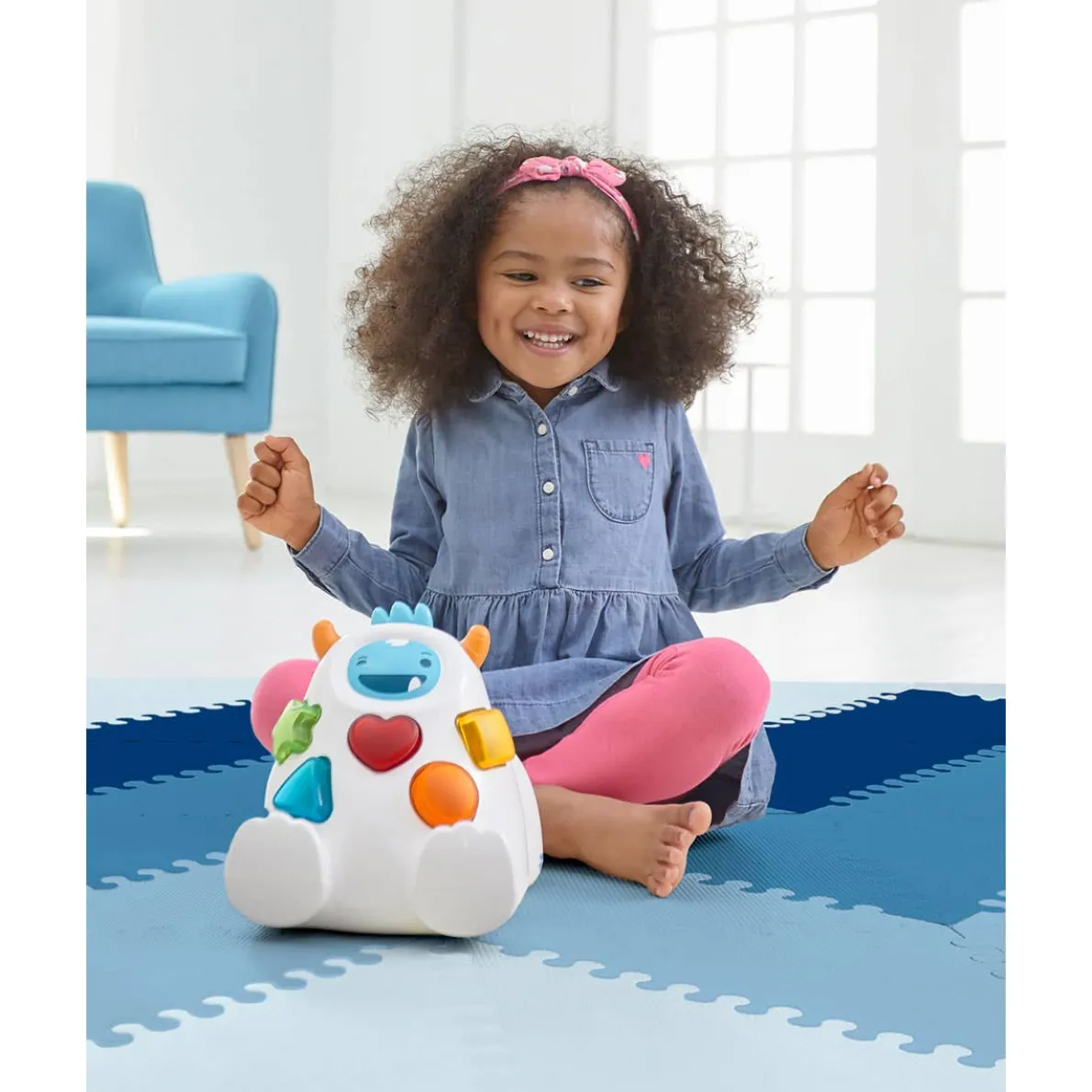 Playspot Geo Foam Floor Tiles (Blue Ombre)