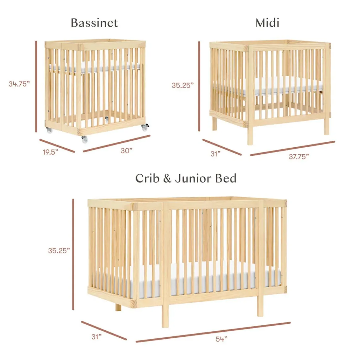 Pogo 8-in-1 Crib with All-Stages Conversion Kits