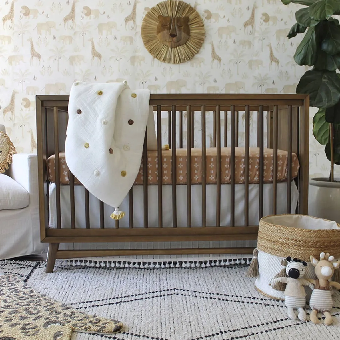 Pom Pom Quilted Baby Blanket