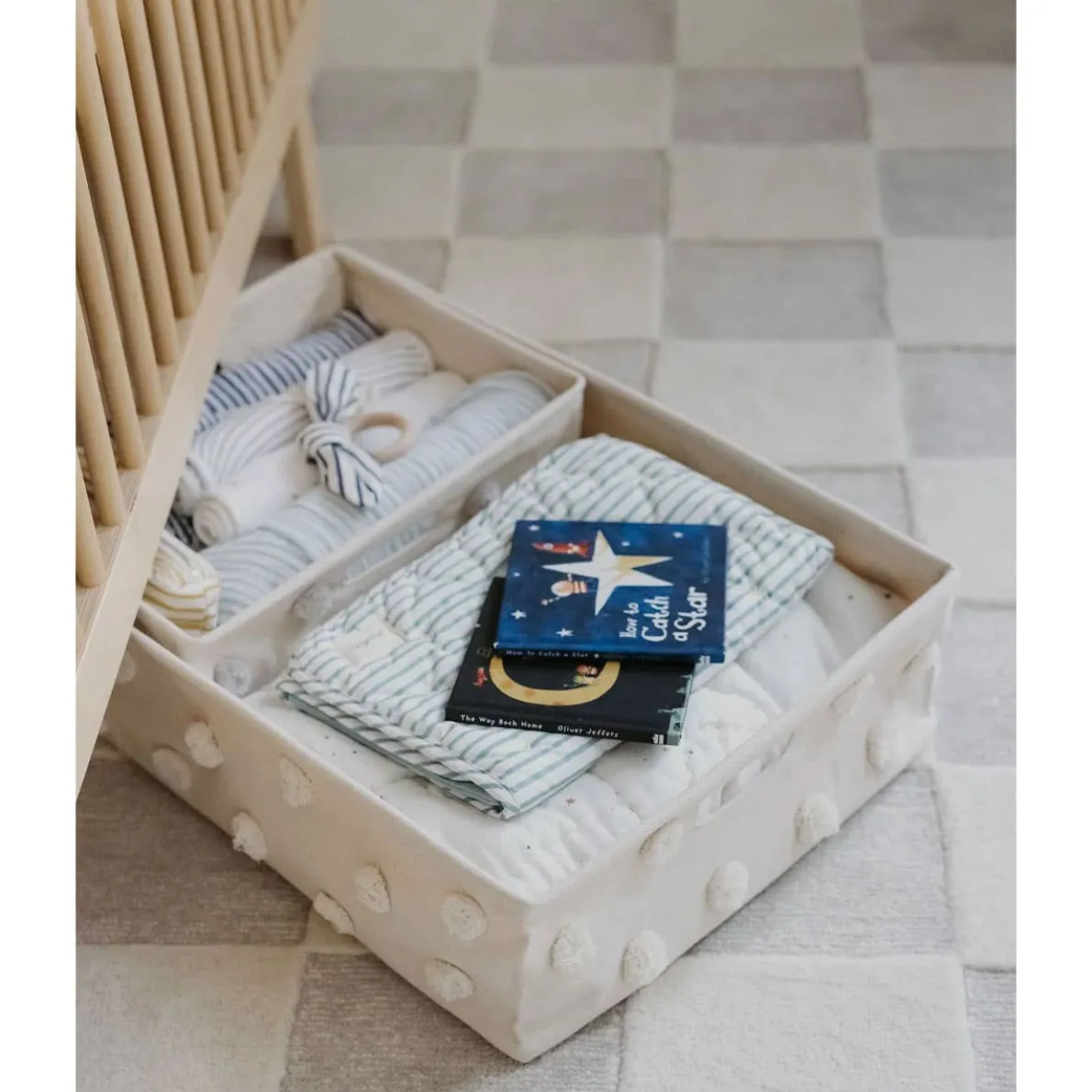 Pom Pom Under the Crib Basket (Large)