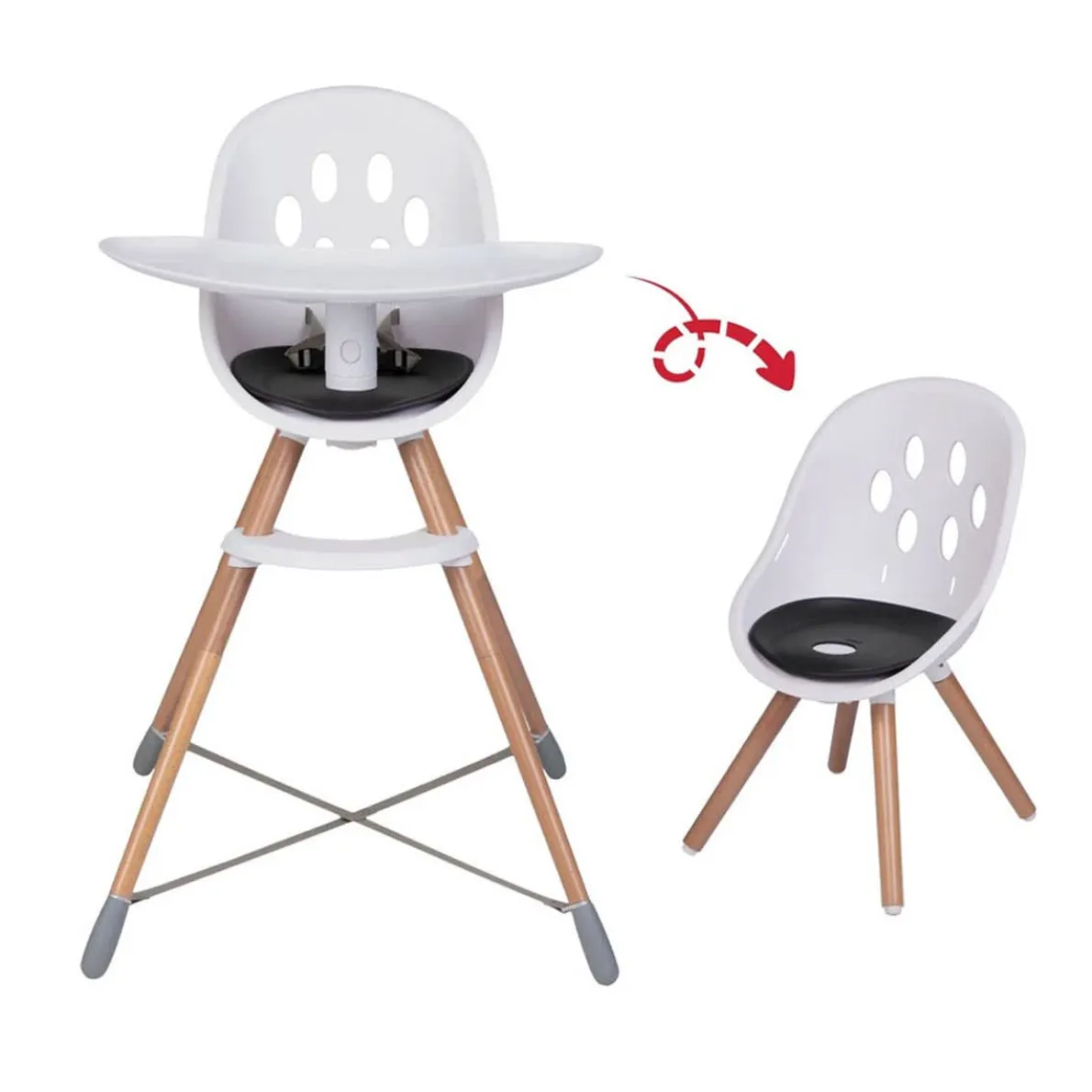 Poppy High Chair (Wood Legs)