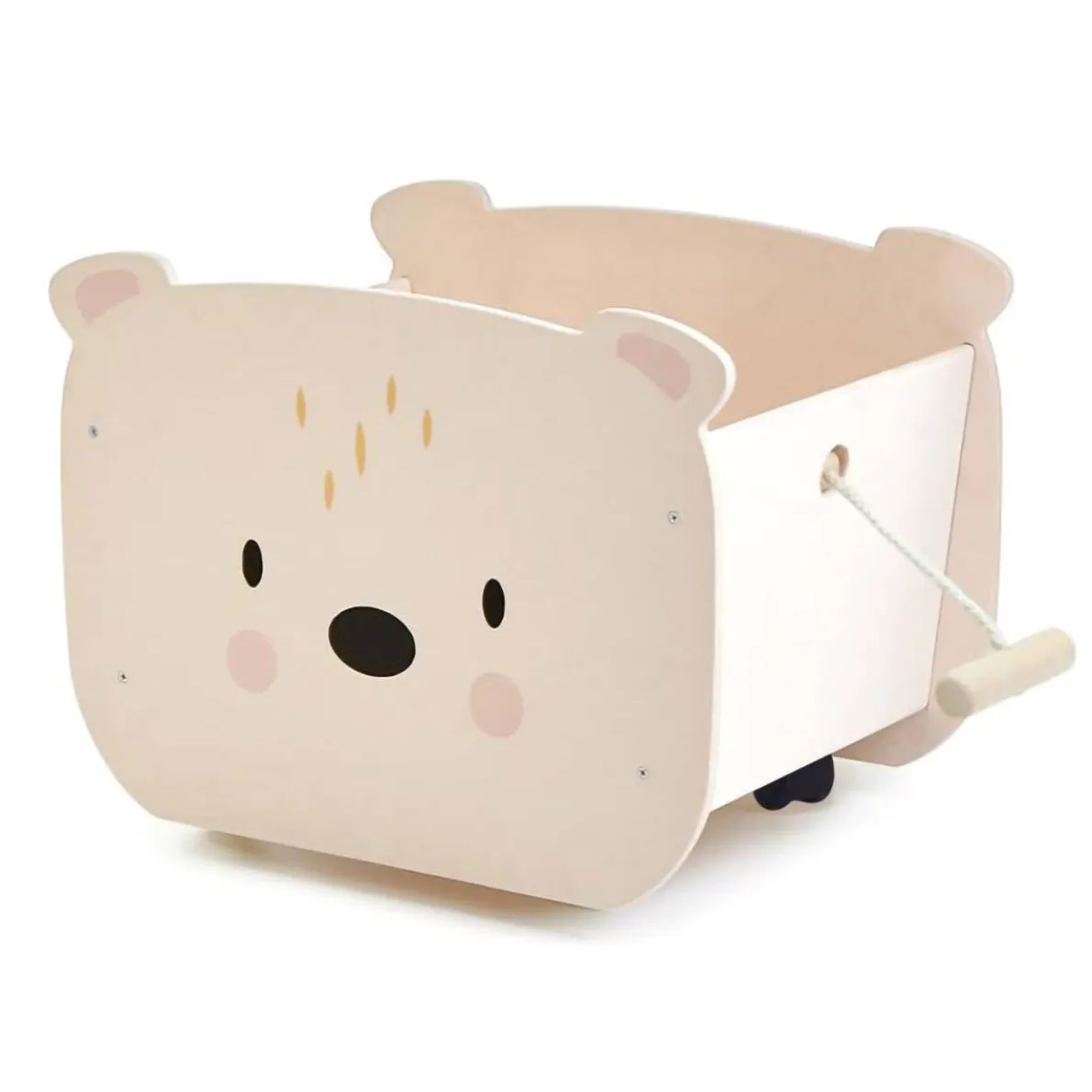 Pull Along Bear Cart