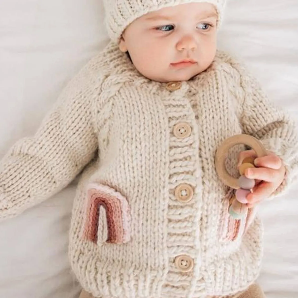 Rainbow Pocket Cardigan