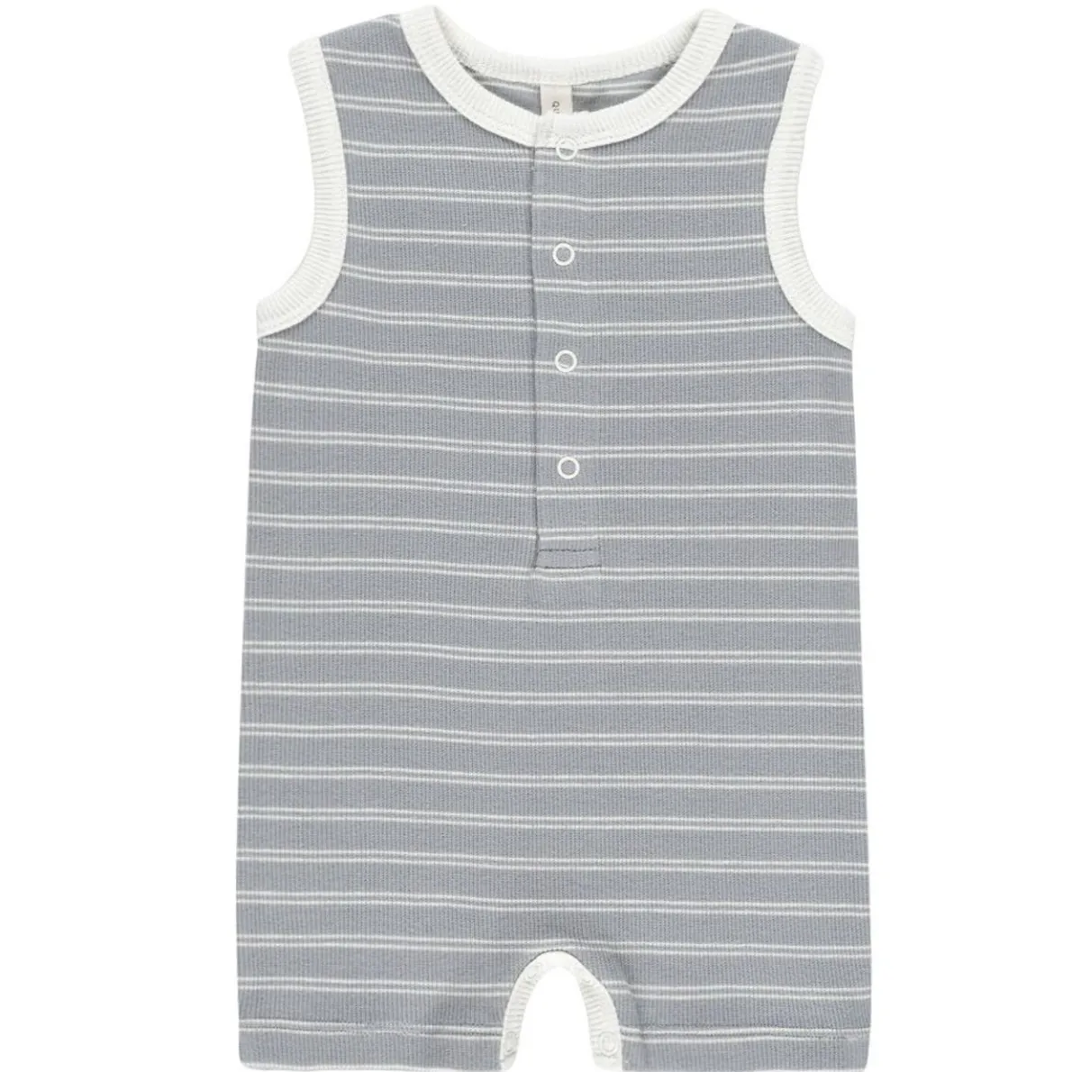 Ribbed Henley Romper