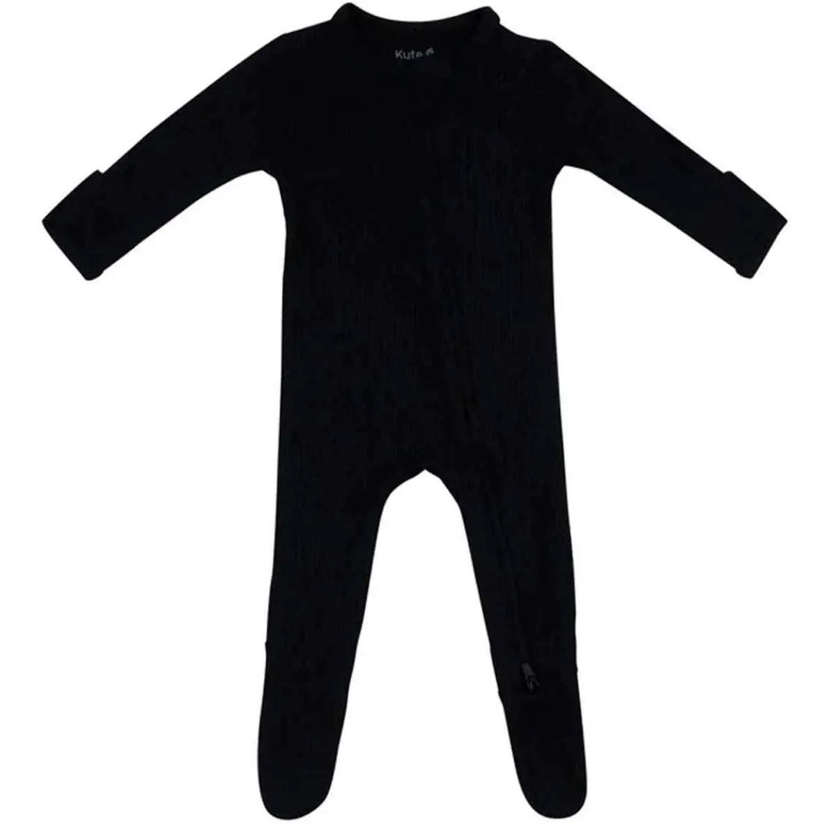 Ribbed Zippered Footie