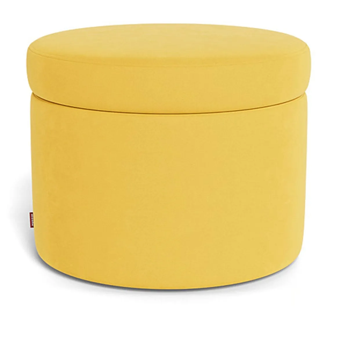 Round Storage Ottoman - Fabric