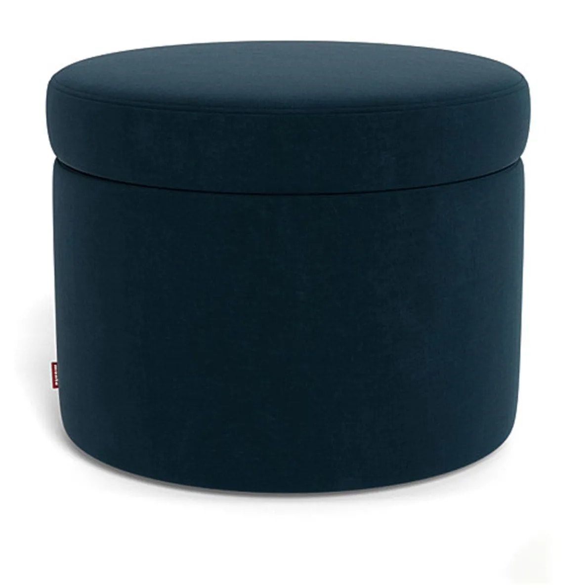 Round Storage Ottoman - Fabric