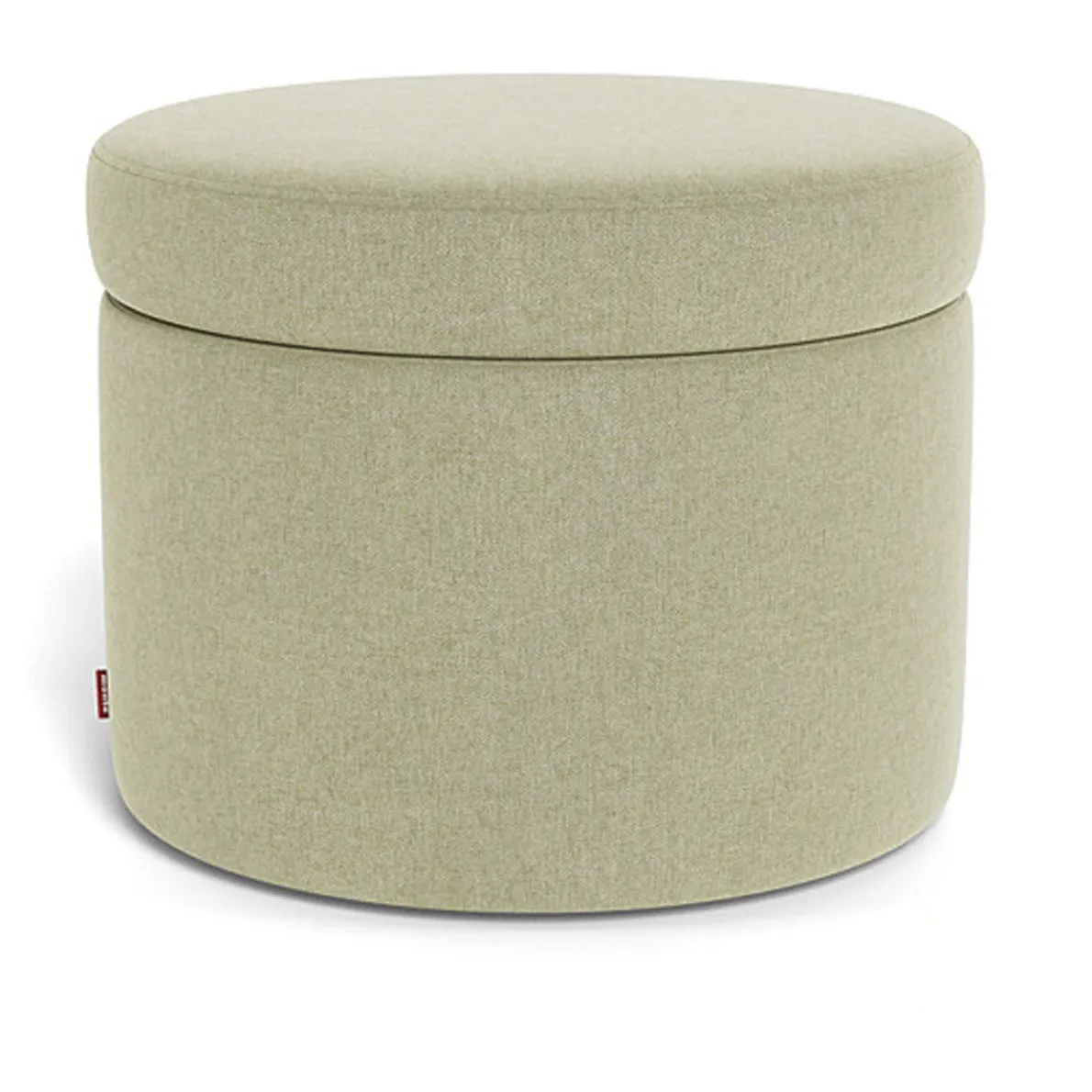 Round Storage Ottoman - Fabric