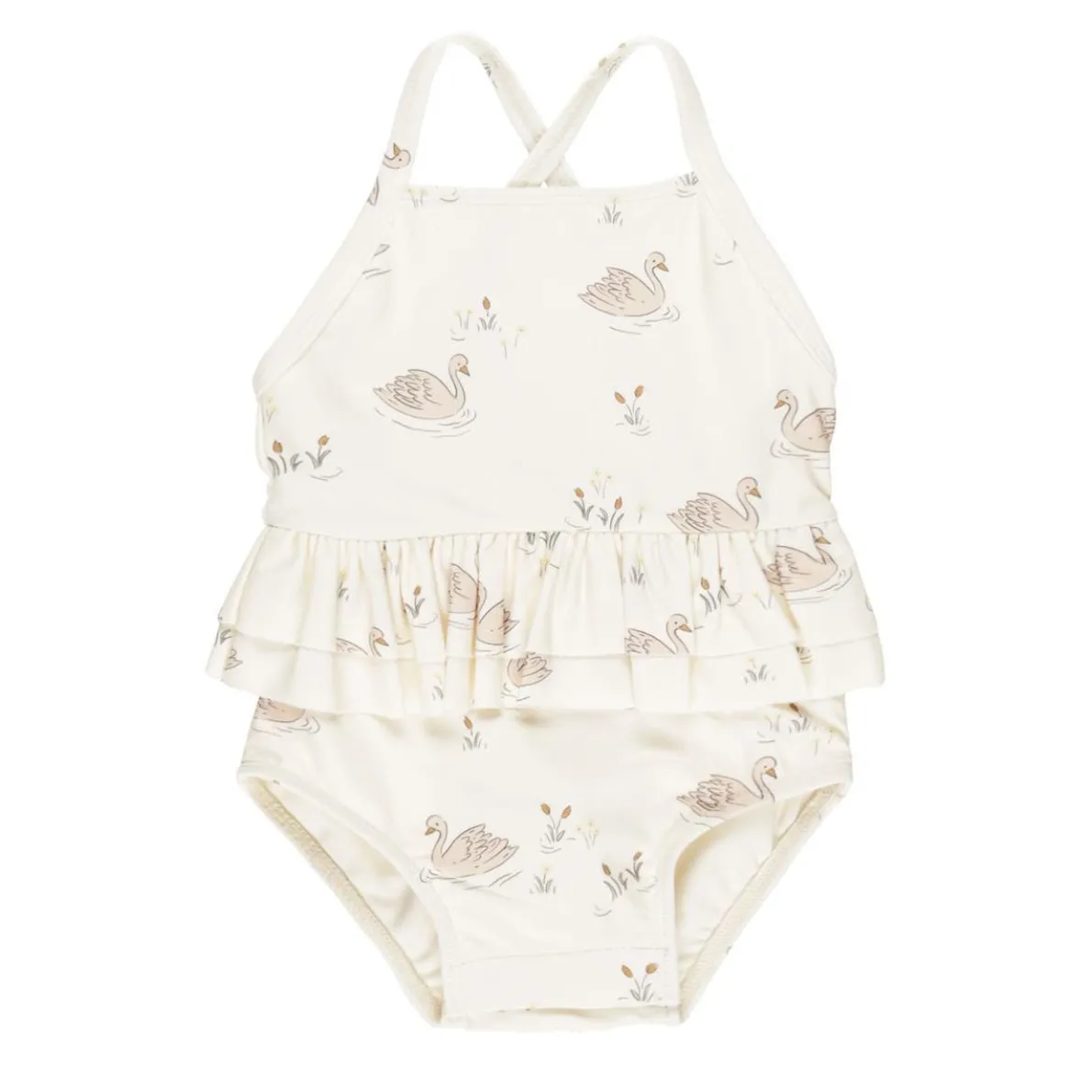 Ruffled One-Piece Swimsuit