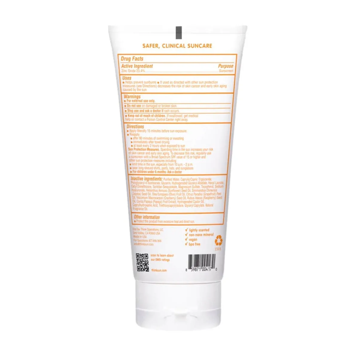 Safe Sunscreen SPF 50+ (6 oz)