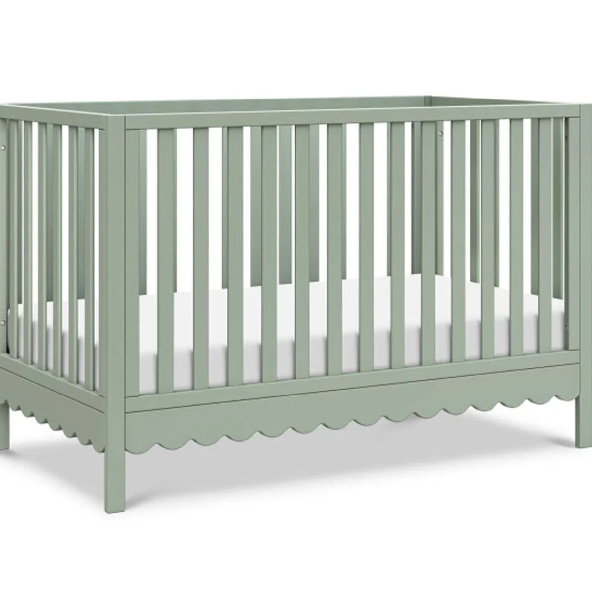 Sammy Scallop 4-in-1 Crib - Light Sage