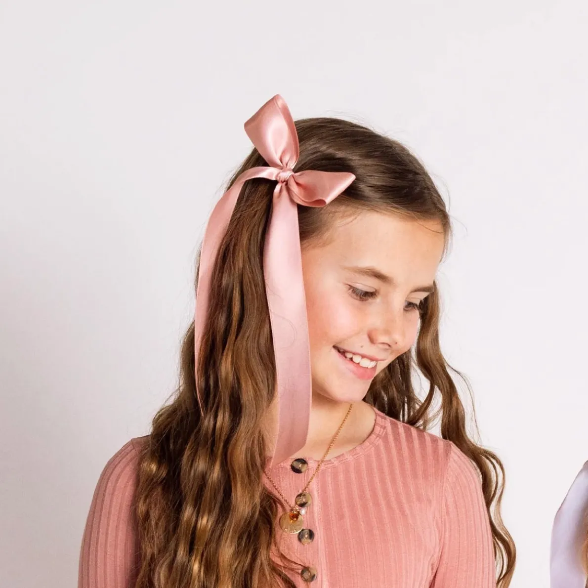 Satin Bow Sash Clip SM