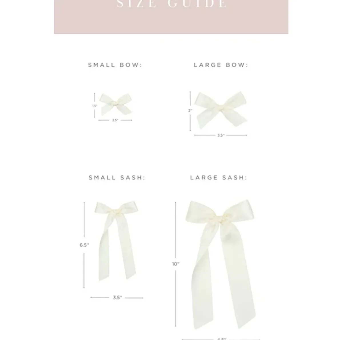 Satin Bow Sash Clip SM