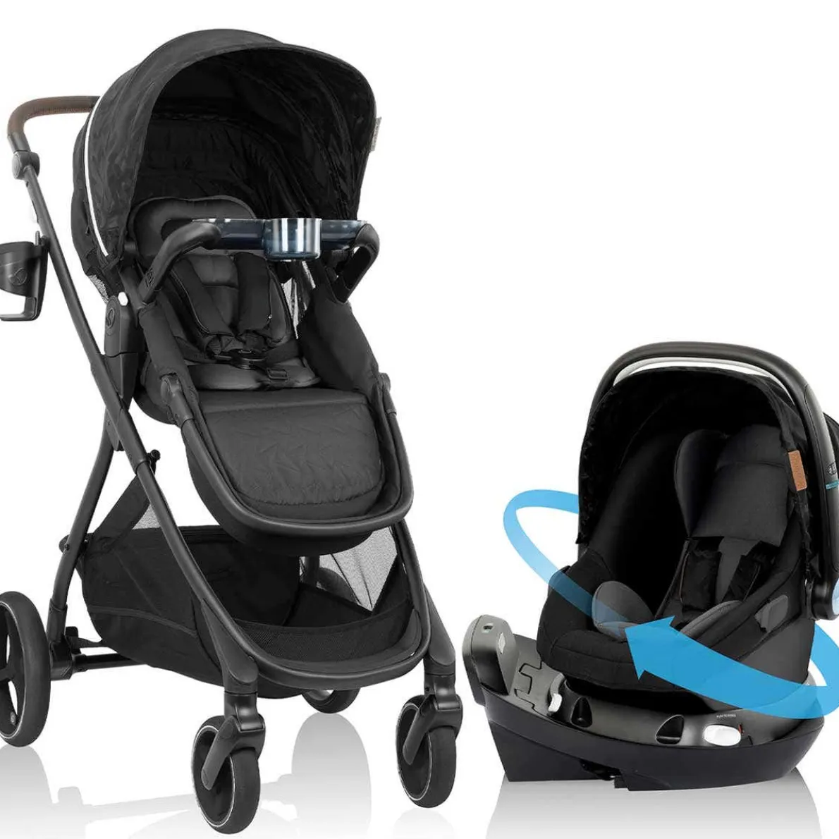 Shyft Intuiti+ Travel System featuring Revolve180 LiteMax NXT with SensorySoothe