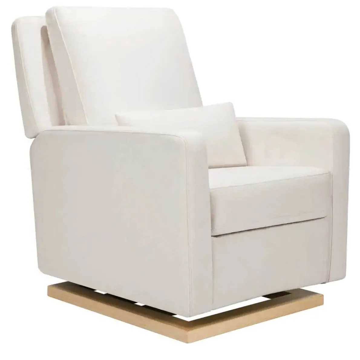 Sigi Power Glider Recliner with Light Wood Base  (Eco-Performance)