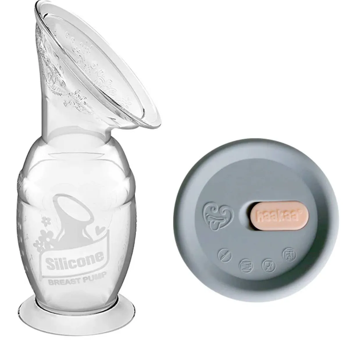 Silicone Breast Pump with Lid (100 mL)