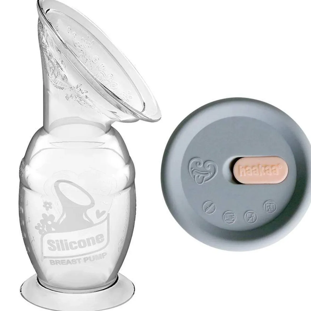 Silicone Breast Pump with Lid (150 mL)