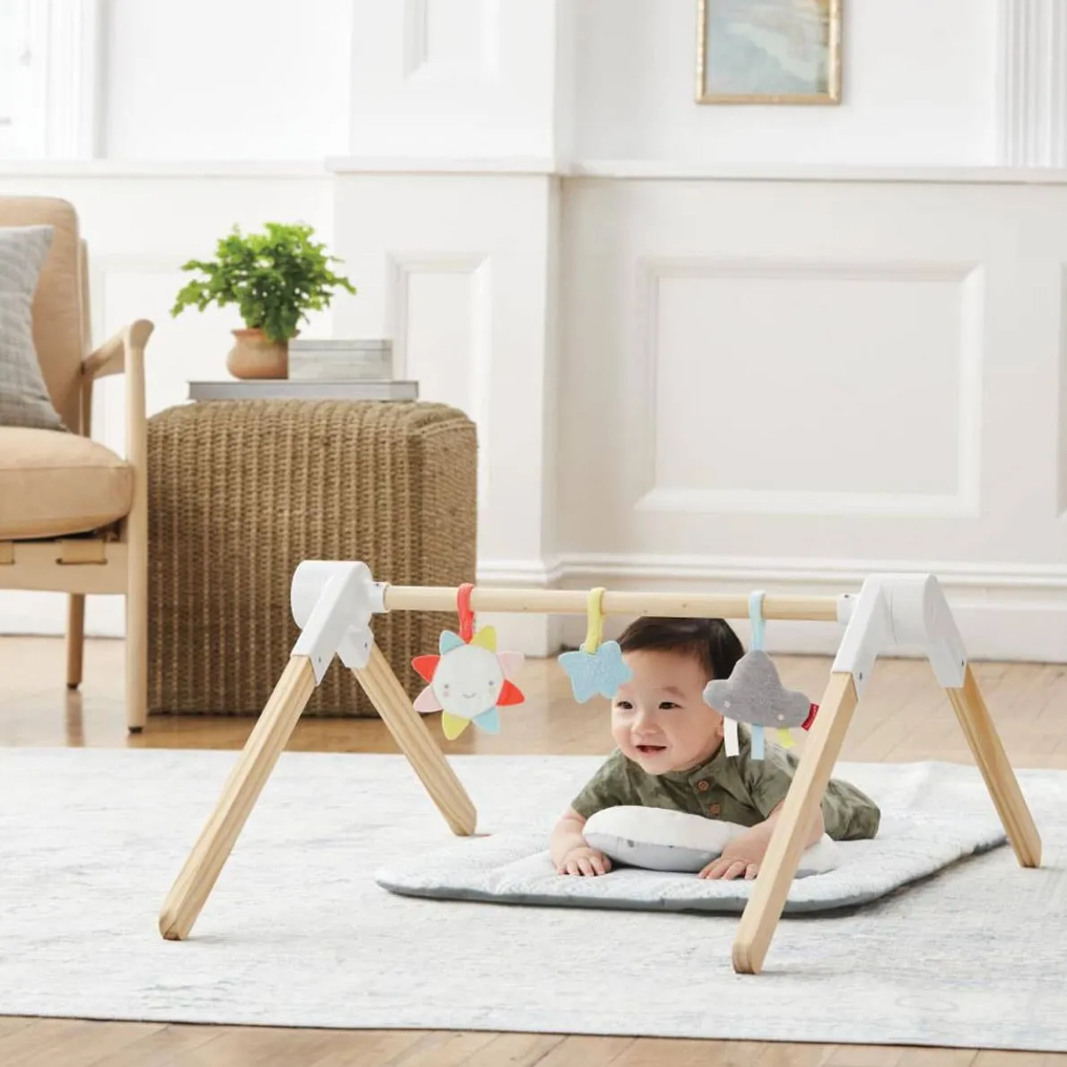 Silver Lining Cloud Wooden Activity Gym