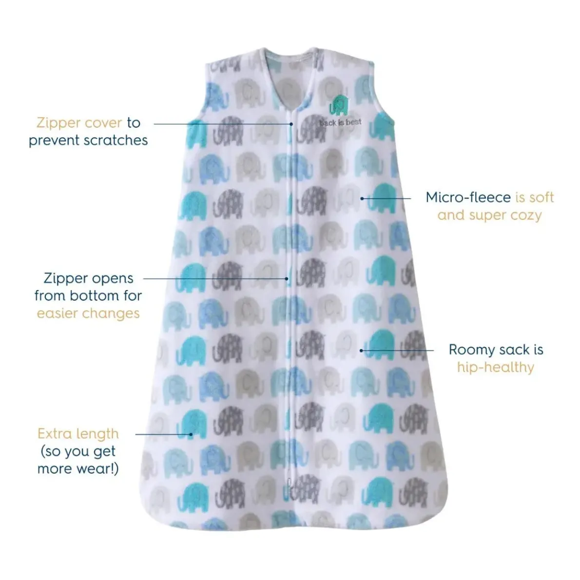SleepSack Wearable Blanket - Micro-Fleece