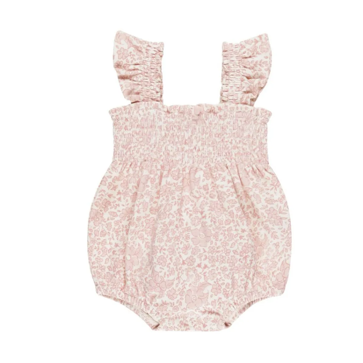 Smocked Ruffle Sleeve Romper
