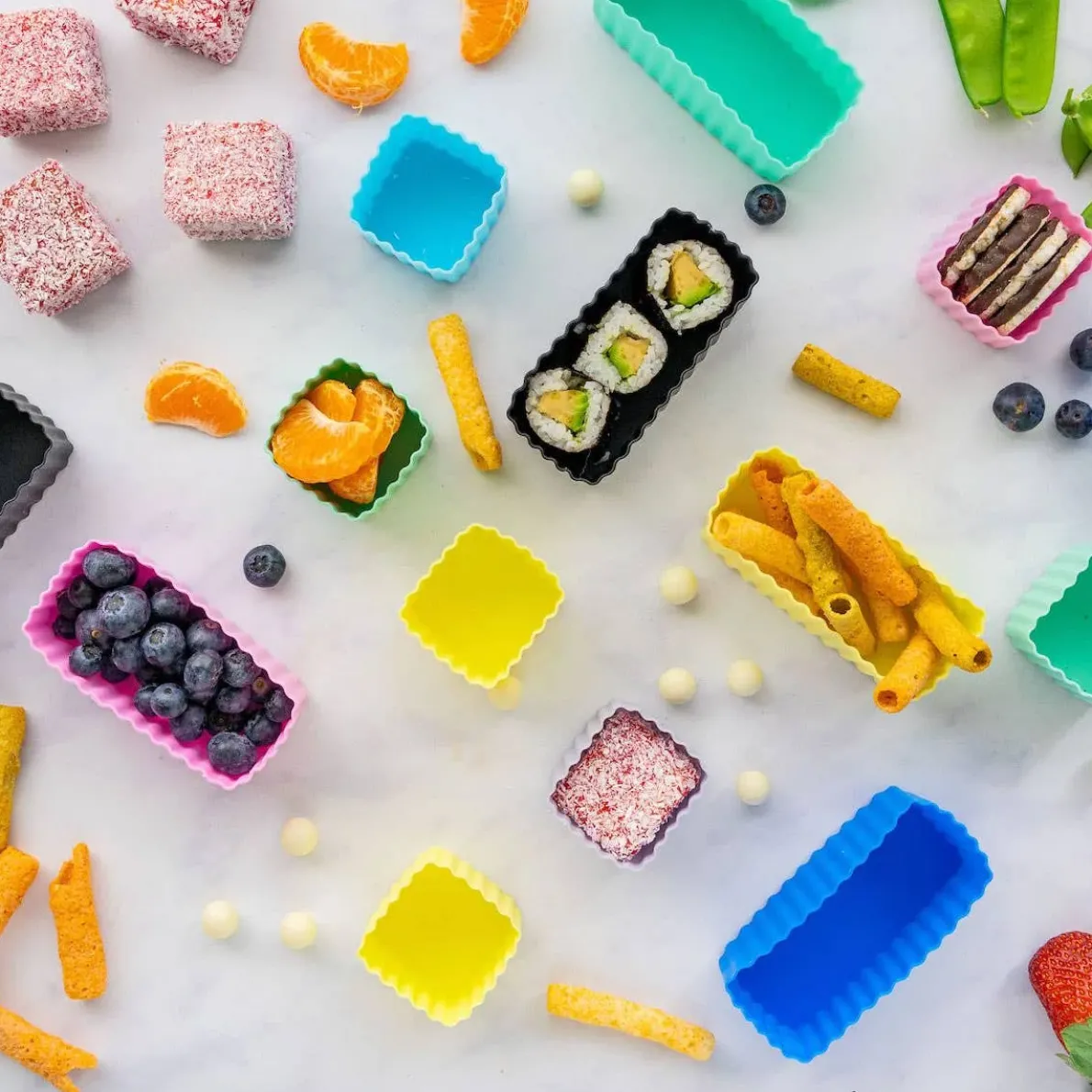 Square Bento Cups (3 Pack)