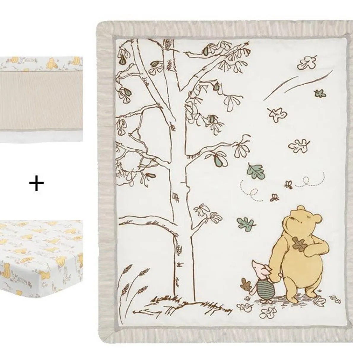 Storytime Pooh 3 Piece Crib Set