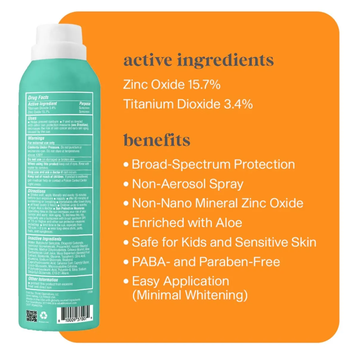 Thinksport Kids Clear Zinc Sunscreen